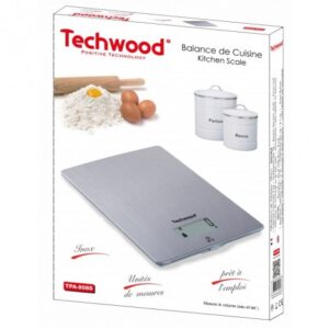 Balance de cuisine digitale Techwood TPA-808S – Élégance & précision en inox