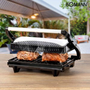 Grille Viande Bomann MG 2251 CB – Multigrill 700W, Plaques Antiadhésives