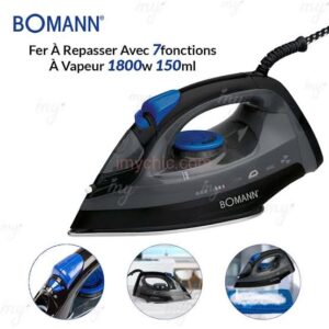 Fer à repasser à vapeur Bomann DB 6003 CB – 1800W, 7 fonctions, 150mlLe